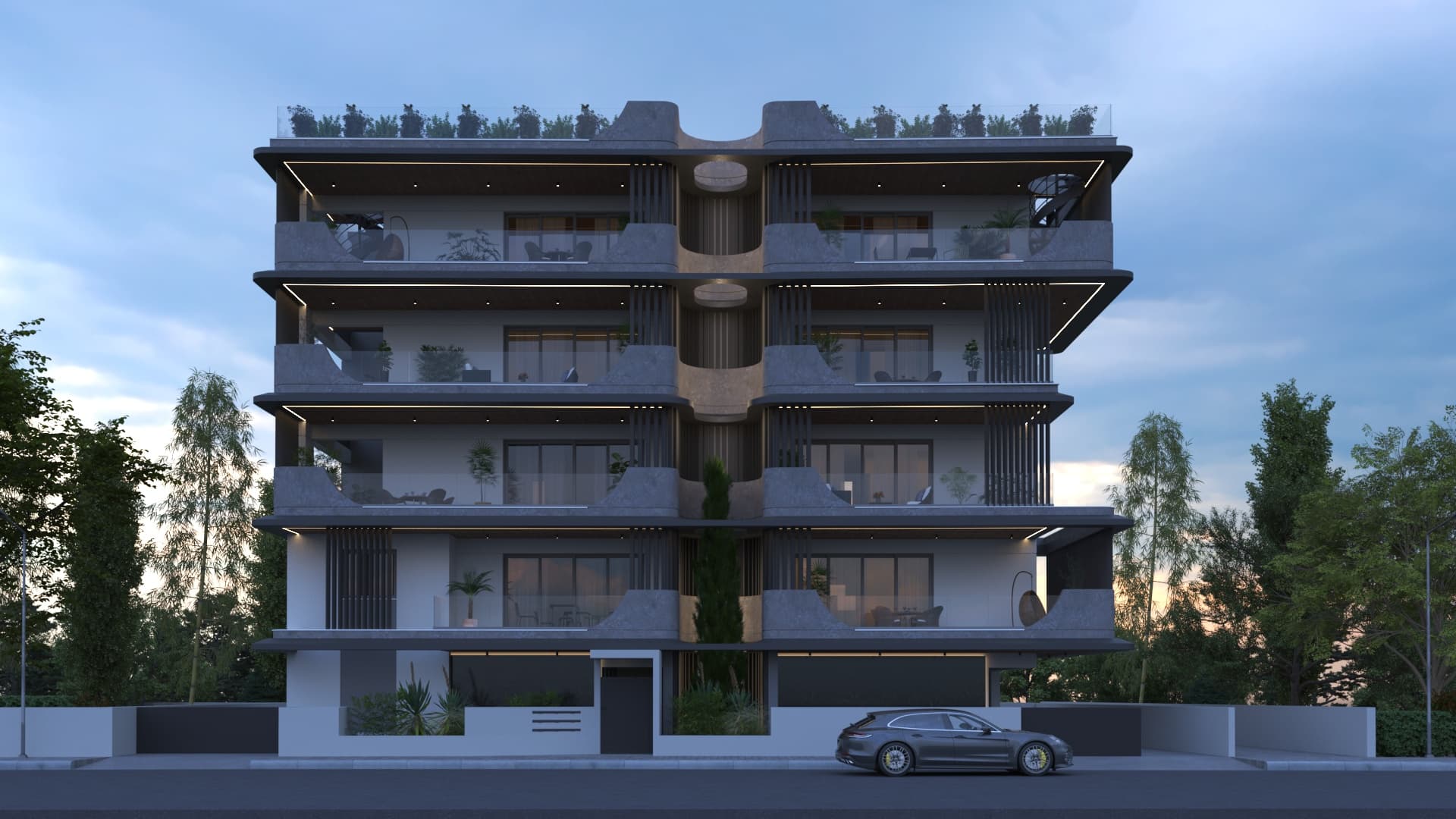 2-bedrooms apartments in Nicosia, Cyprus.