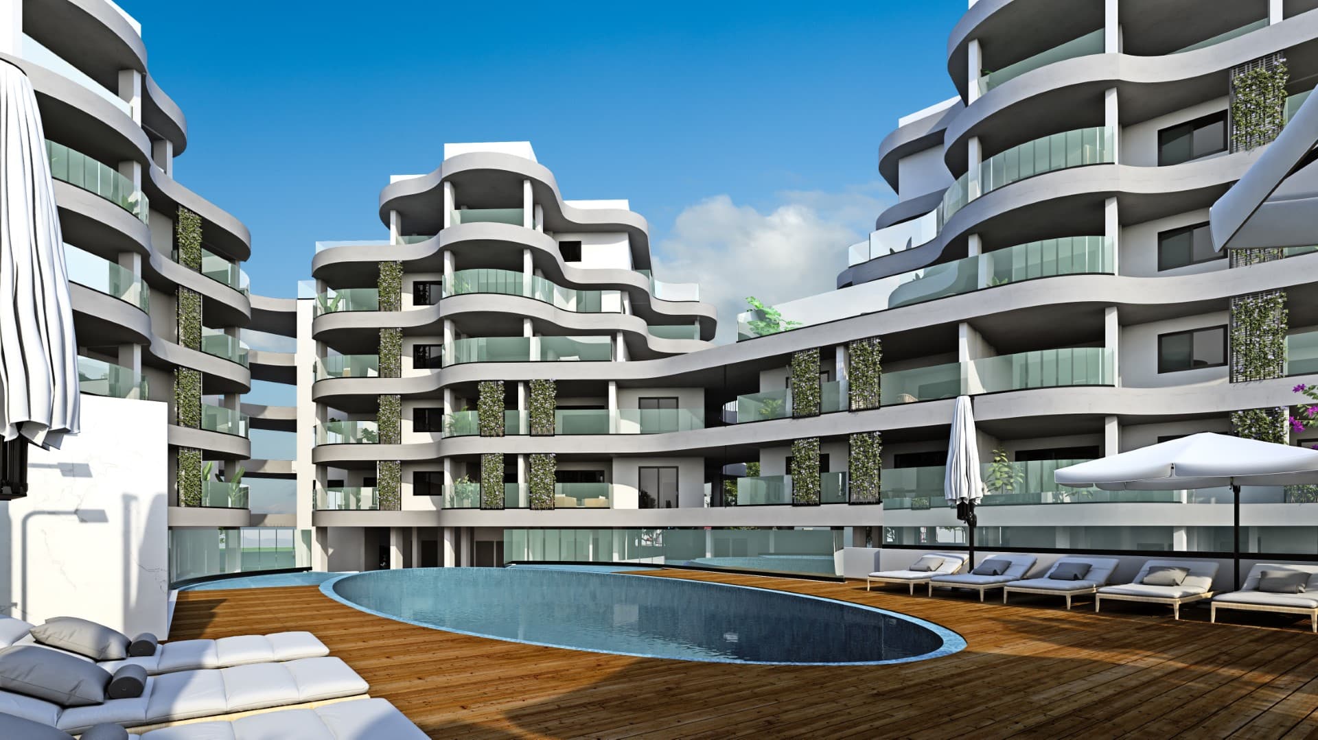 2-bedrooms apartments in Larnaca, Cyprus.