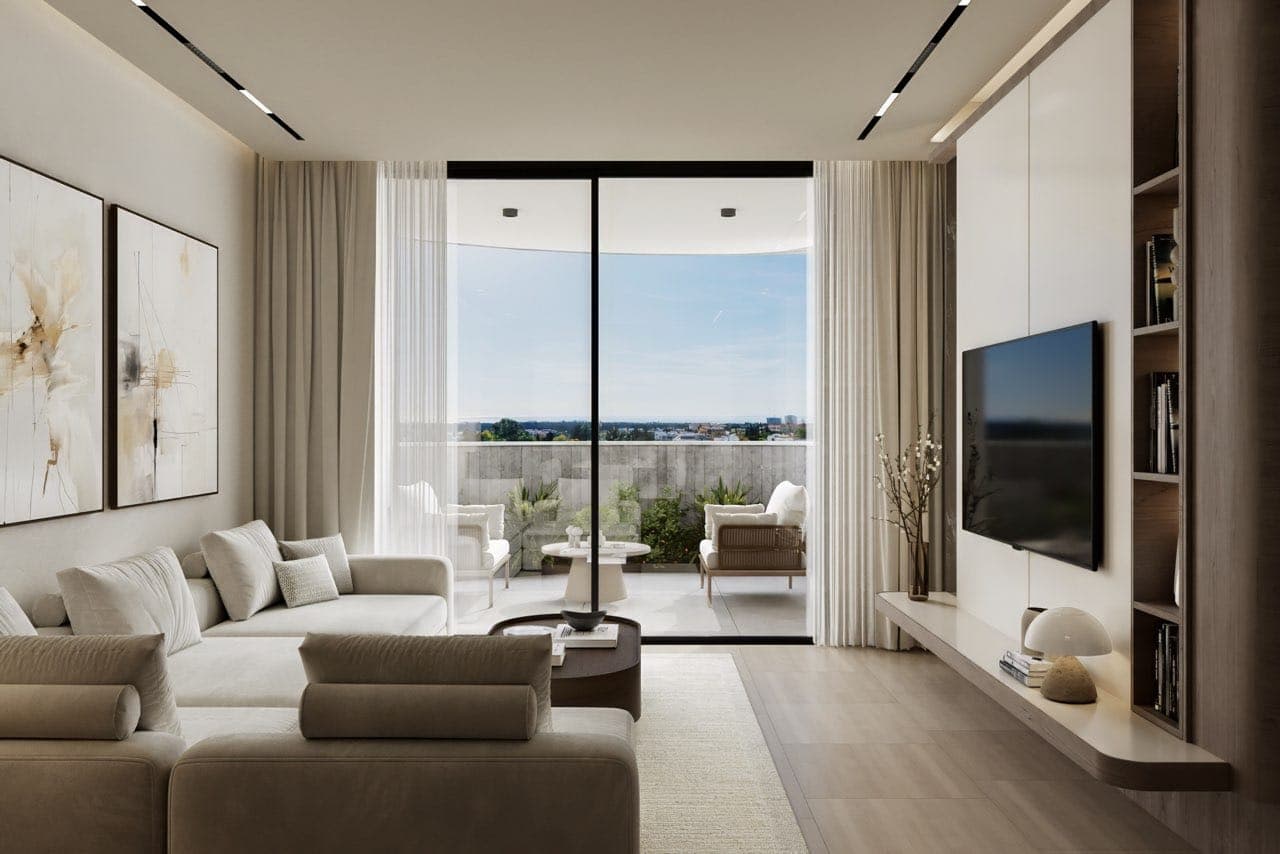 2-bedrooms apartments in Paphos, Cyprus.