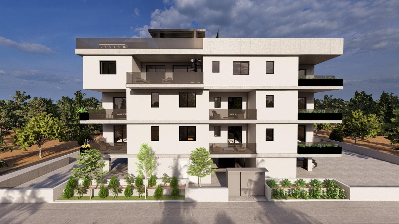 2-bedrooms apartments in Limassol, Cyprus.
