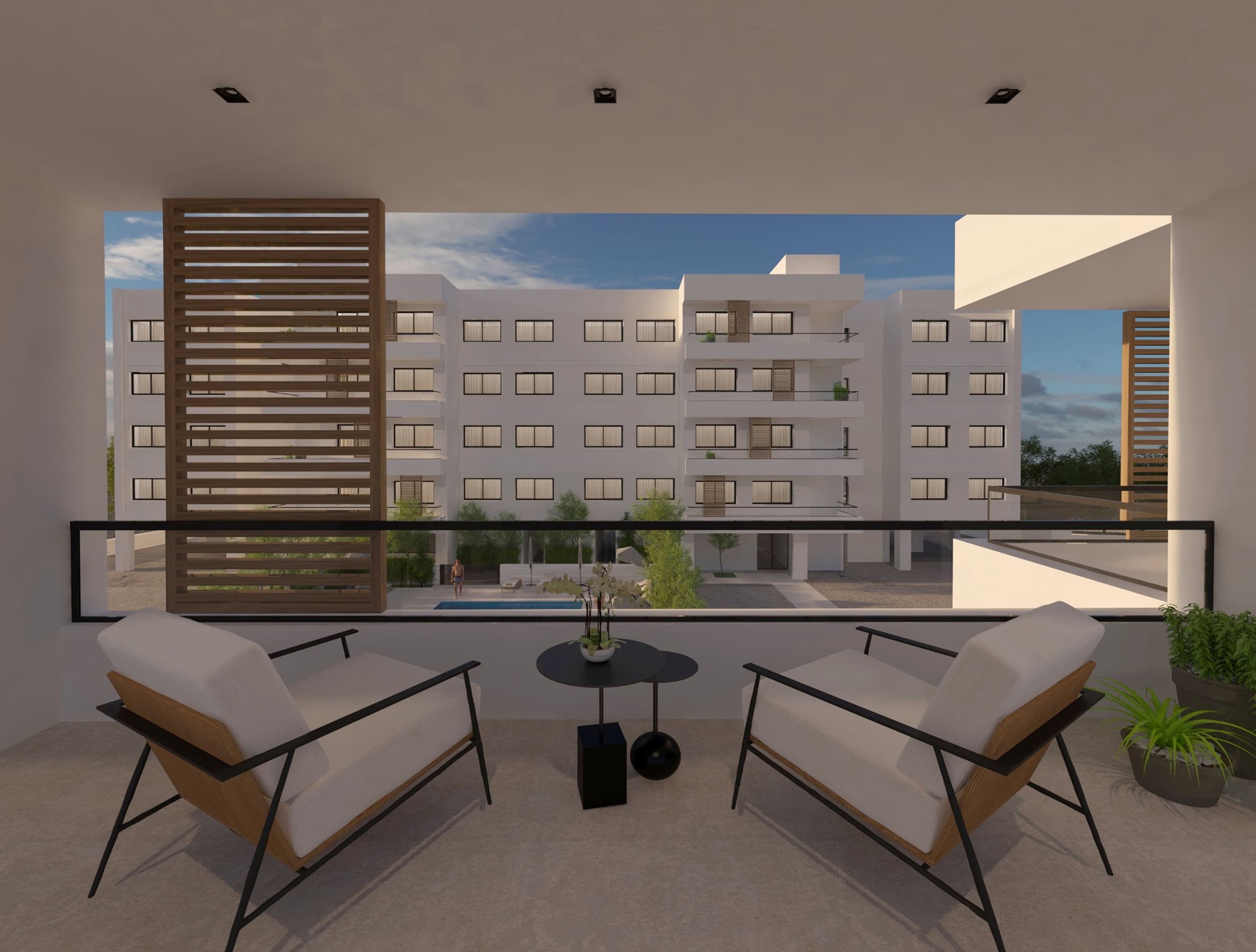 2-bedrooms apartments in Limassol, Cyprus.