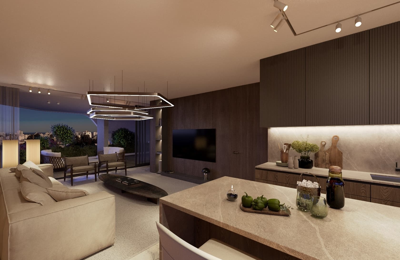 3-bedrooms apartments in Limassol, Cyprus.