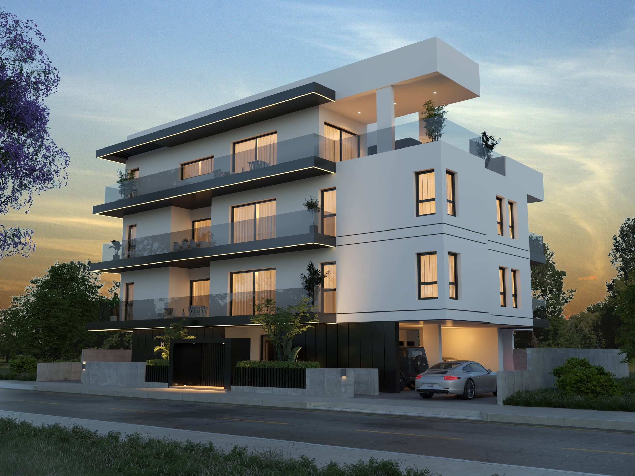 2-bedrooms apartments in Nicosia, Cyprus.