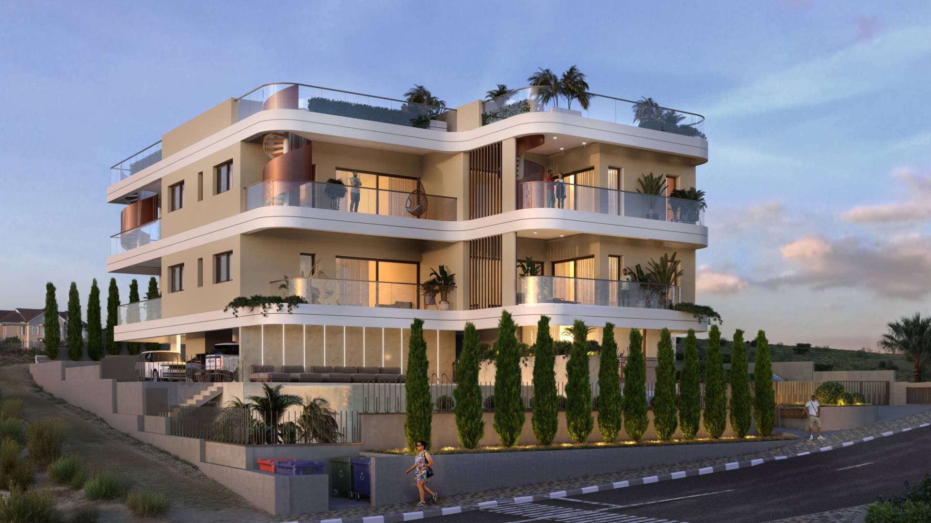 2-bedrooms apartments in Limassol, Cyprus.