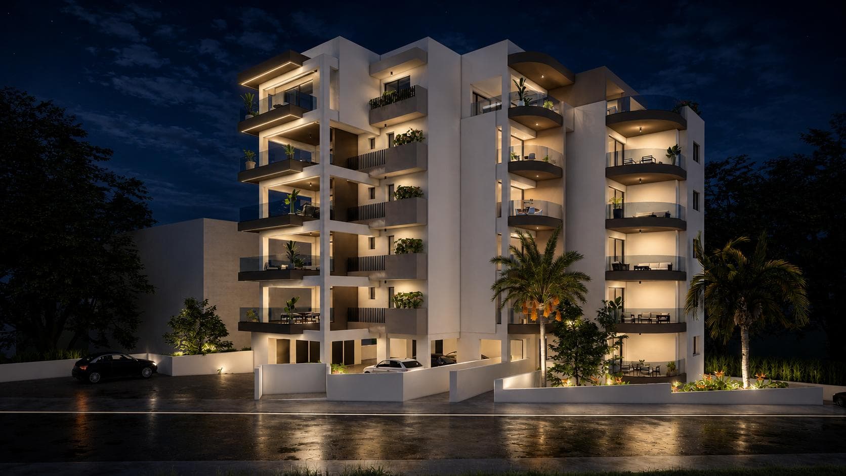 2-bedrooms apartments in Nicosia, Cyprus.
