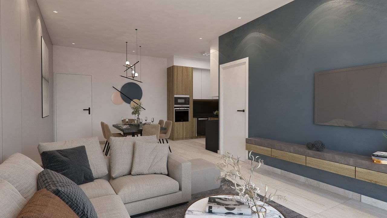 2-bedrooms apartments in Larnaca, Cyprus.