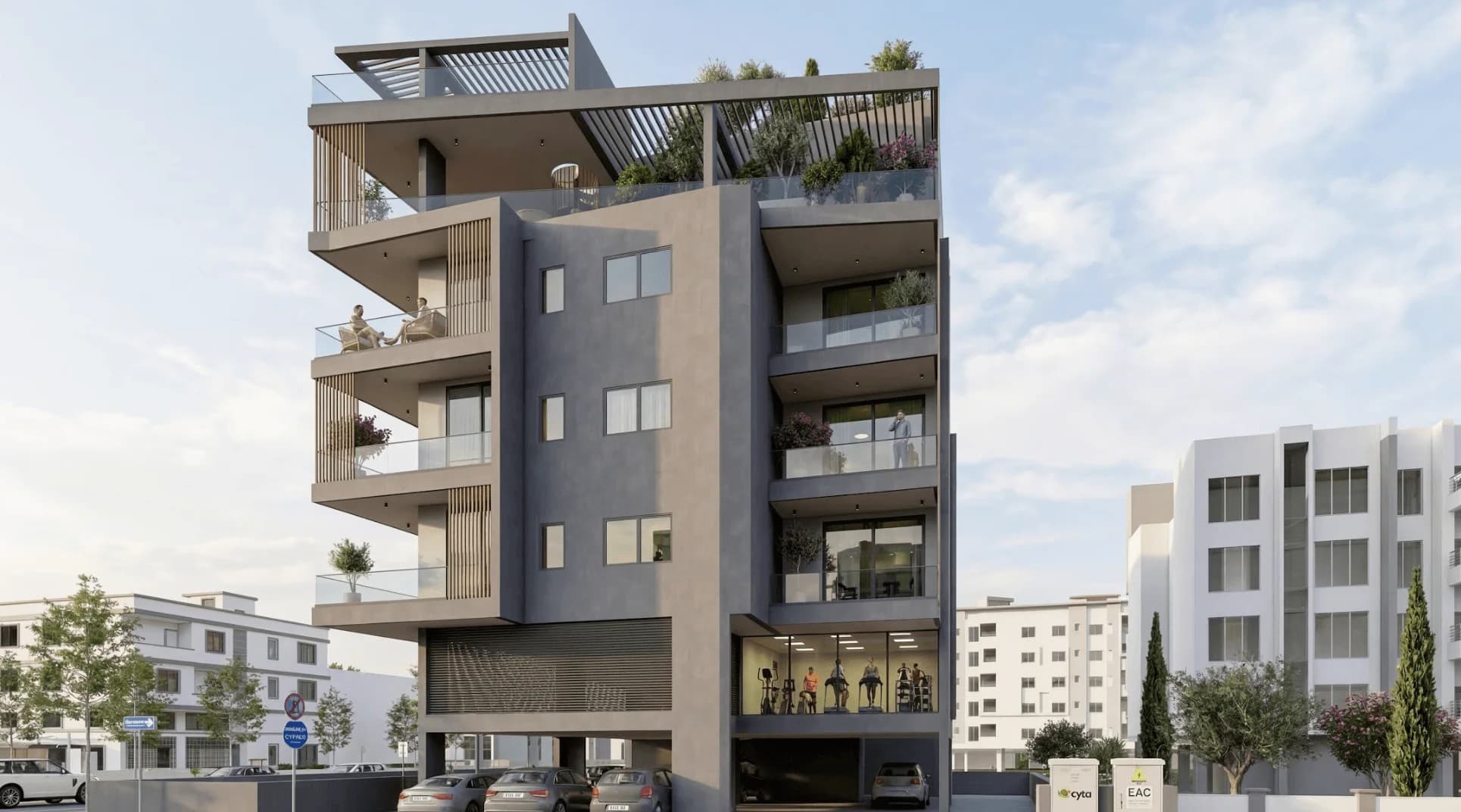 2-bedrooms apartments in Limassol, Cyprus.