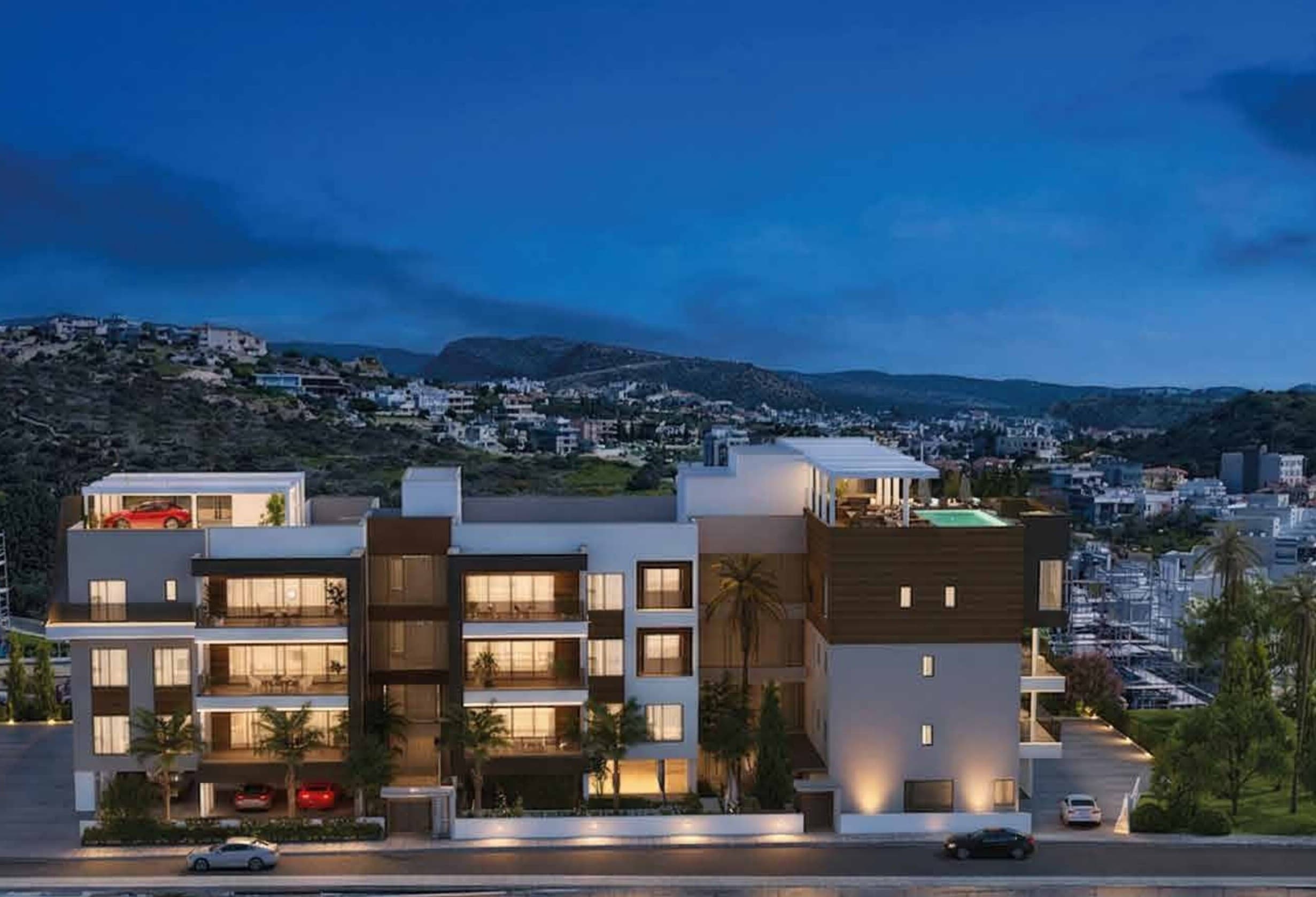 3-bedrooms apartments in Limassol, Cyprus.