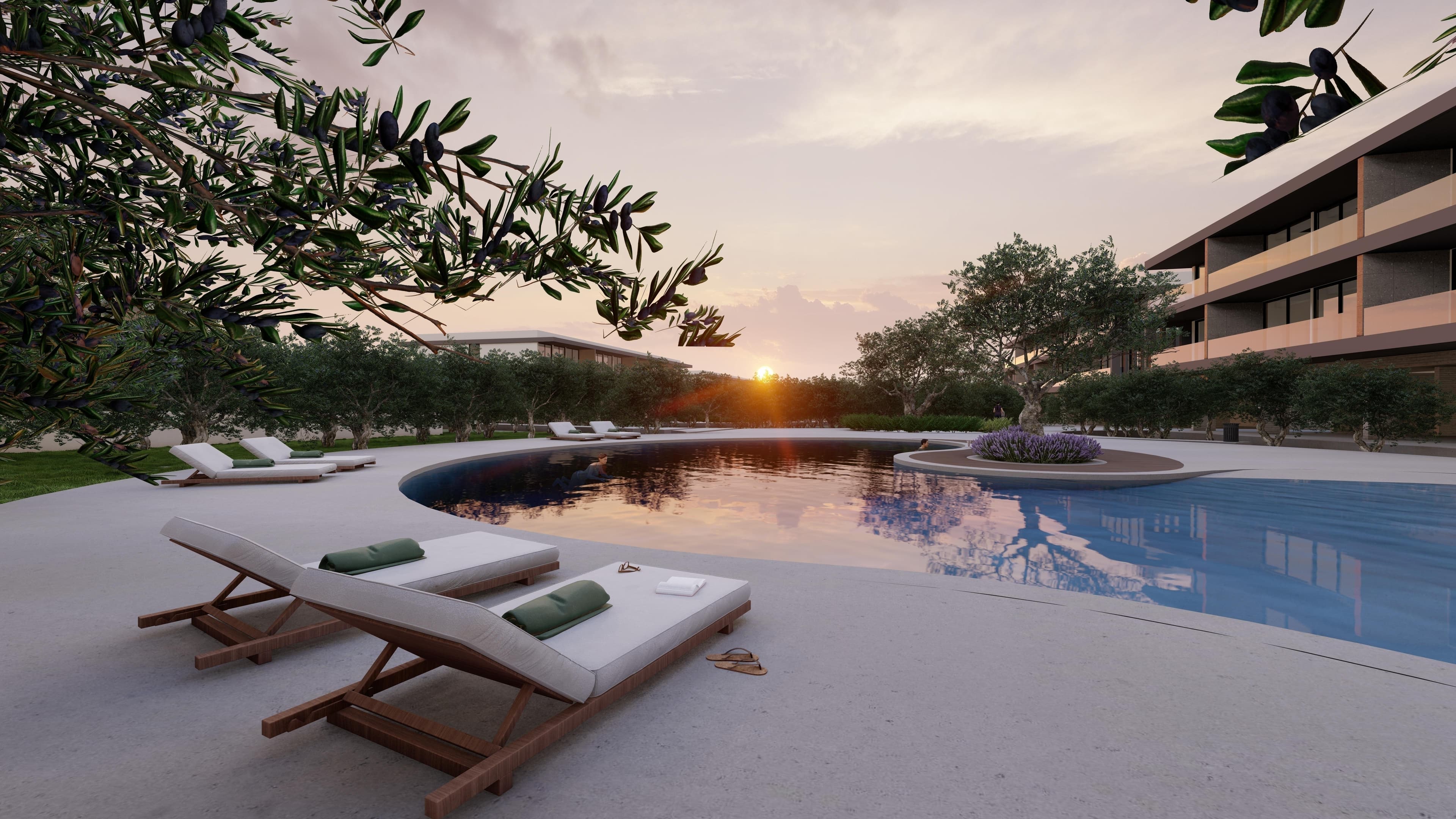 2-bedrooms apartments in Paphos, Cyprus.