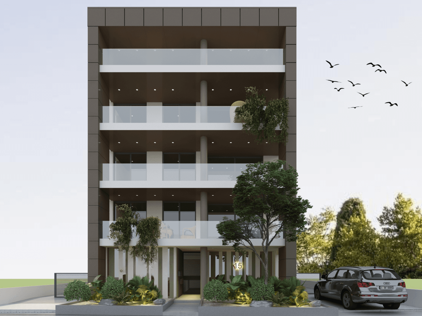 3-bedrooms apartments in Nicosia, Cyprus.