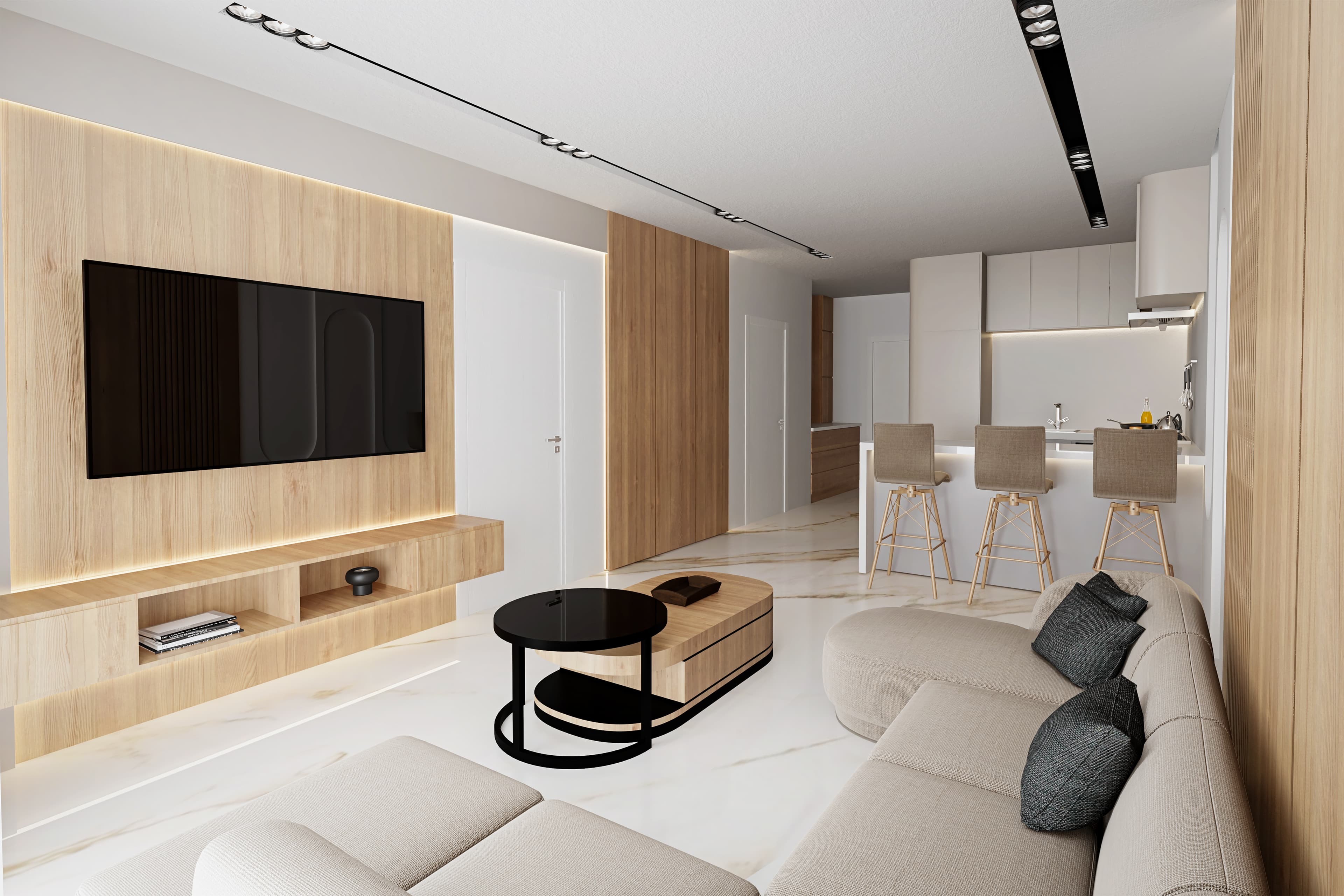 2-bedrooms apartments in Larnaca, Cyprus.