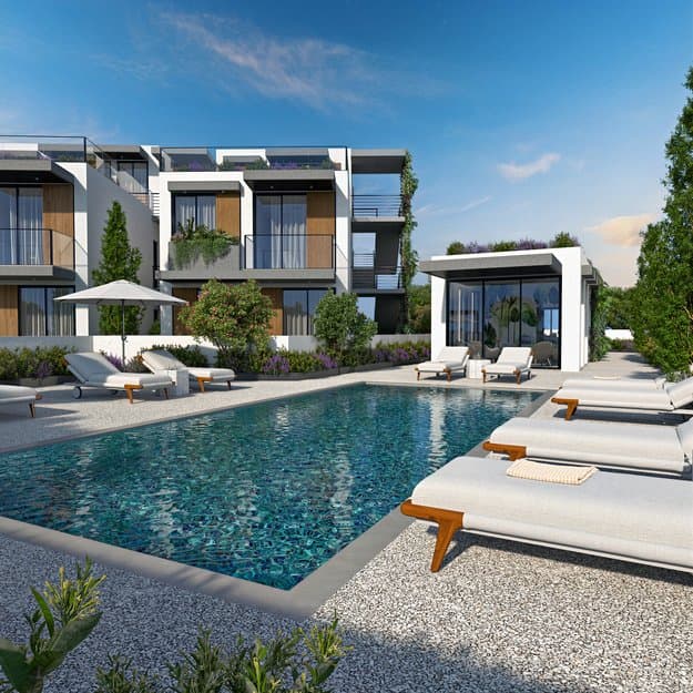 2-bedrooms apartments in Limassol, Cyprus.