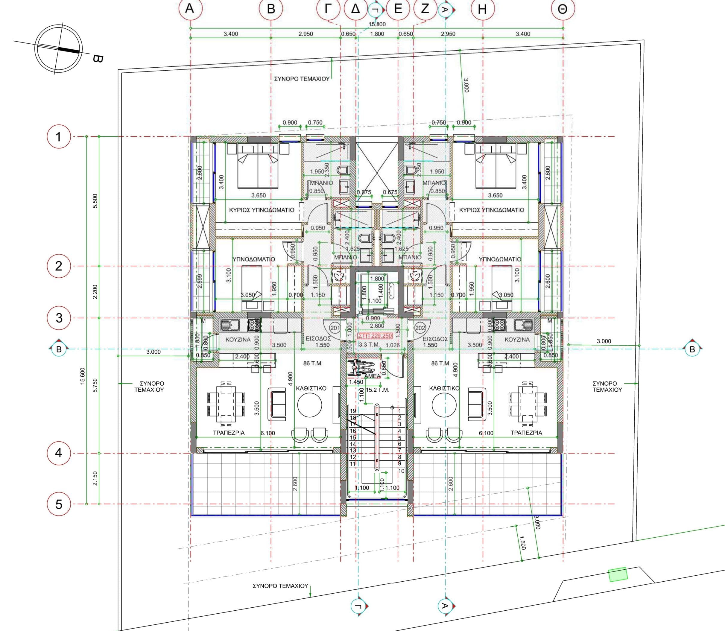 2-bedrooms apartments in Nicosia, Cyprus.