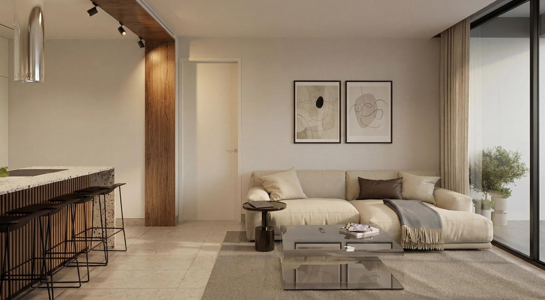 1-bedrooms apartments in Limassol, Cyprus.