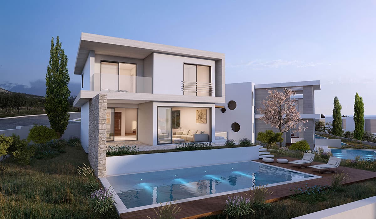 3-bedrooms house in Paphos, Cyprus.