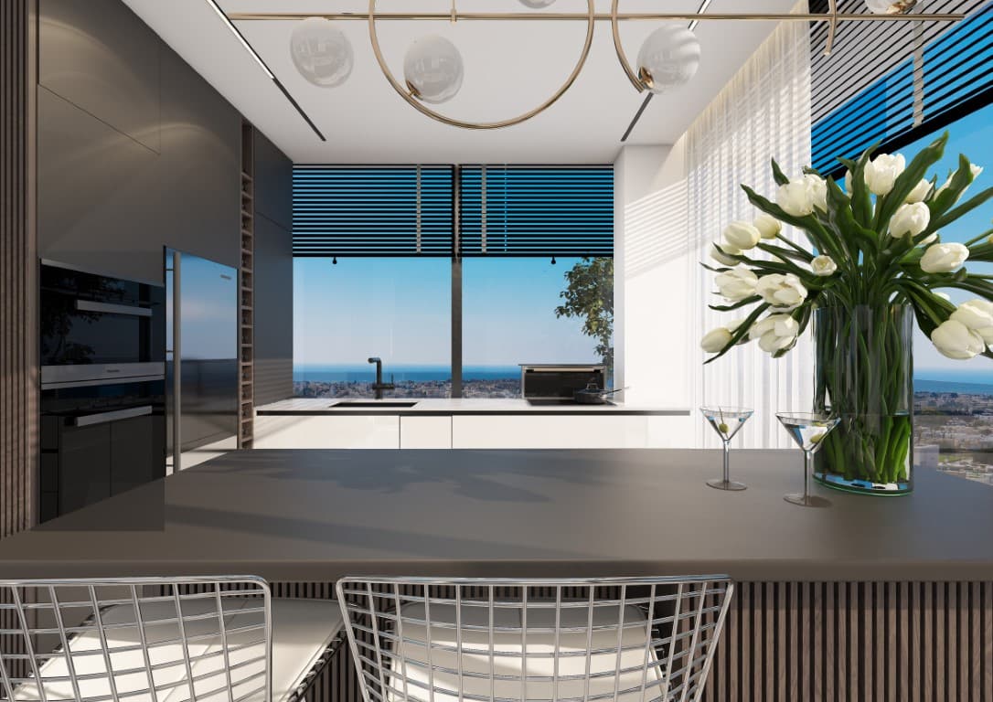 2-bedrooms apartments in Paphos, Cyprus.