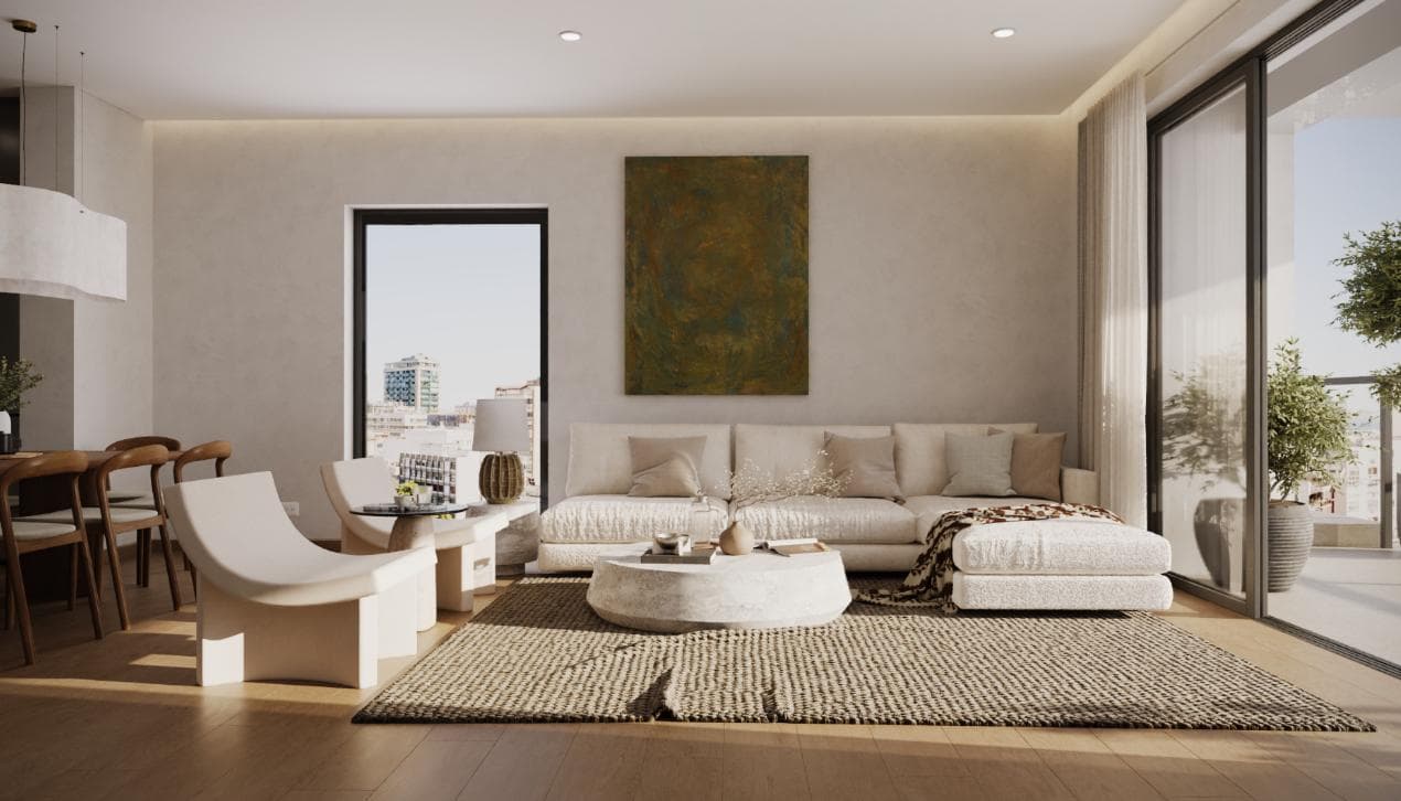 2-bedrooms apartments in Nicosia, Cyprus.