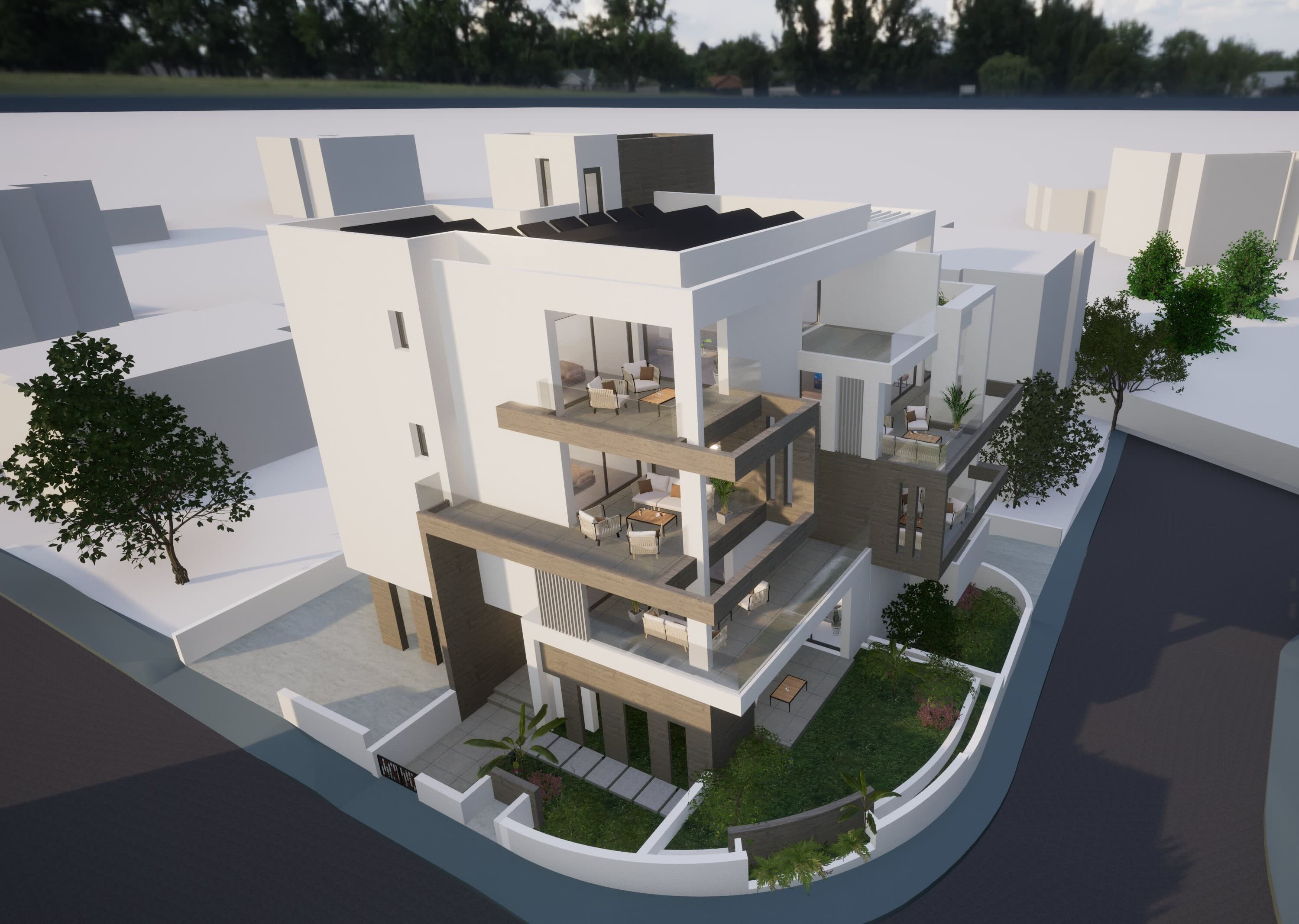 2-bedrooms apartments in Paphos, Cyprus.