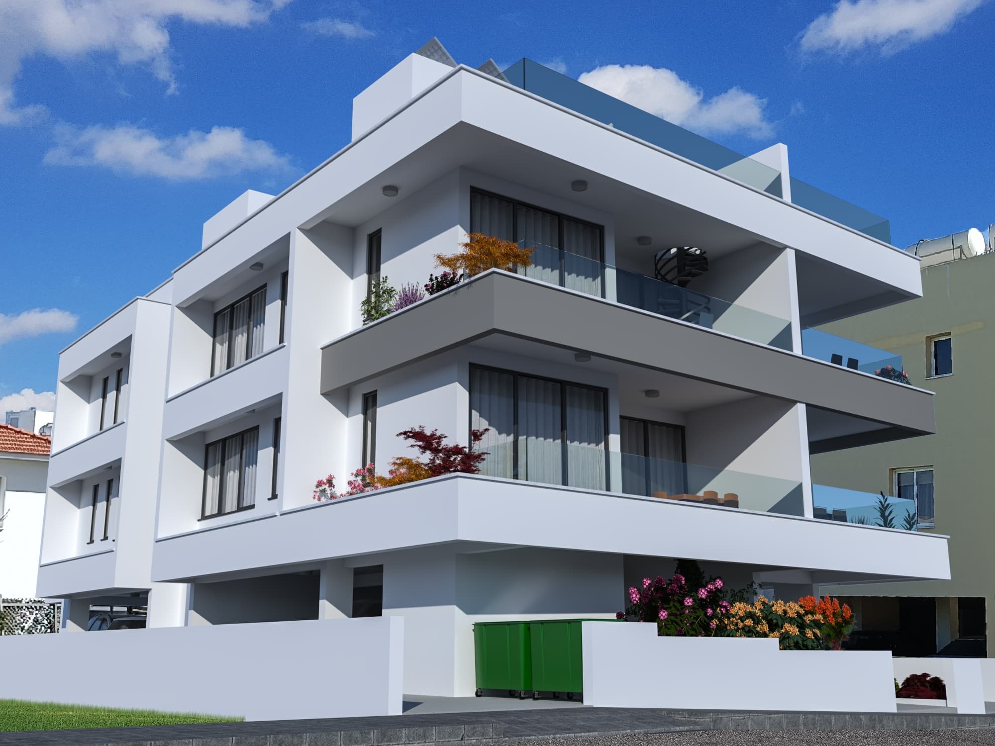 2-bedrooms apartments in Larnaca, Cyprus.