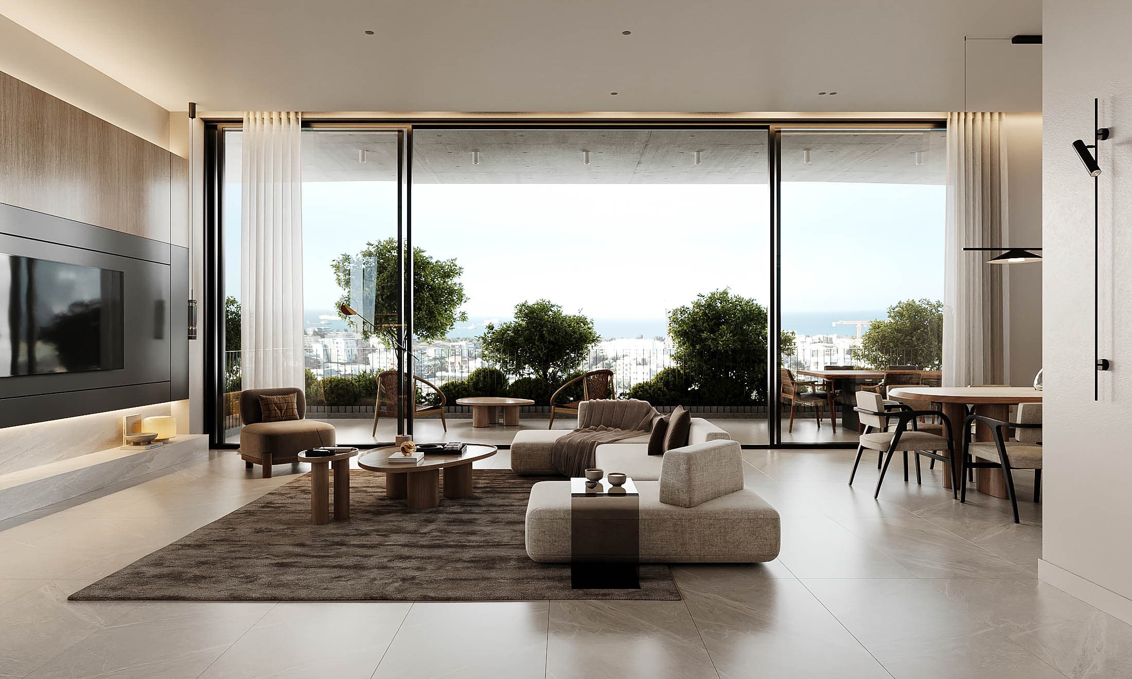2-bedrooms apartments in Limassol, Cyprus.