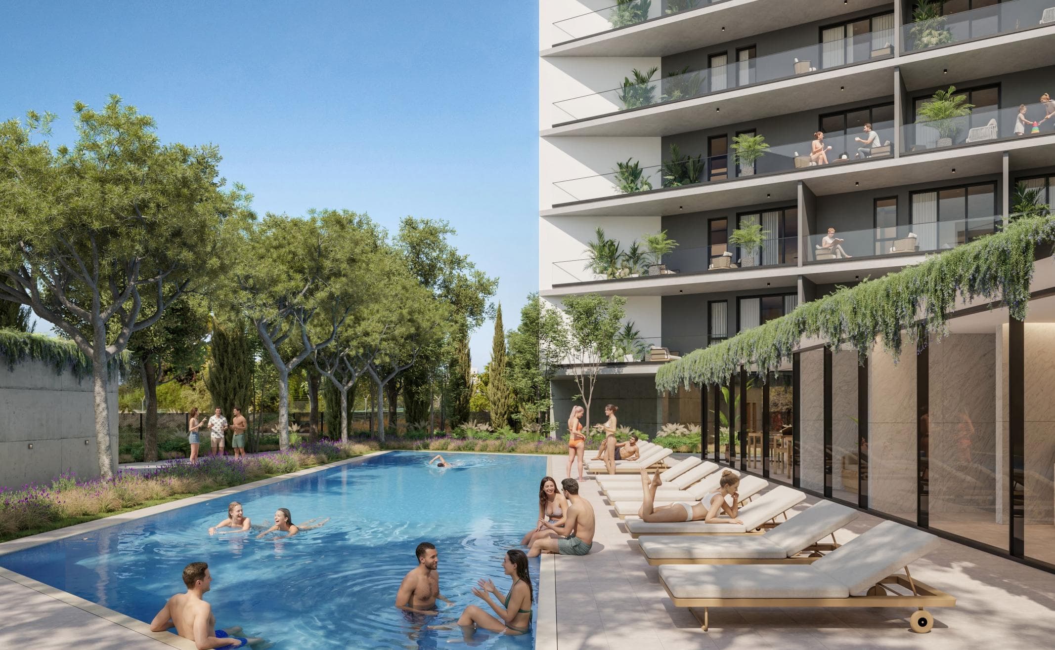 2-bedrooms apartments in Limassol, Cyprus.