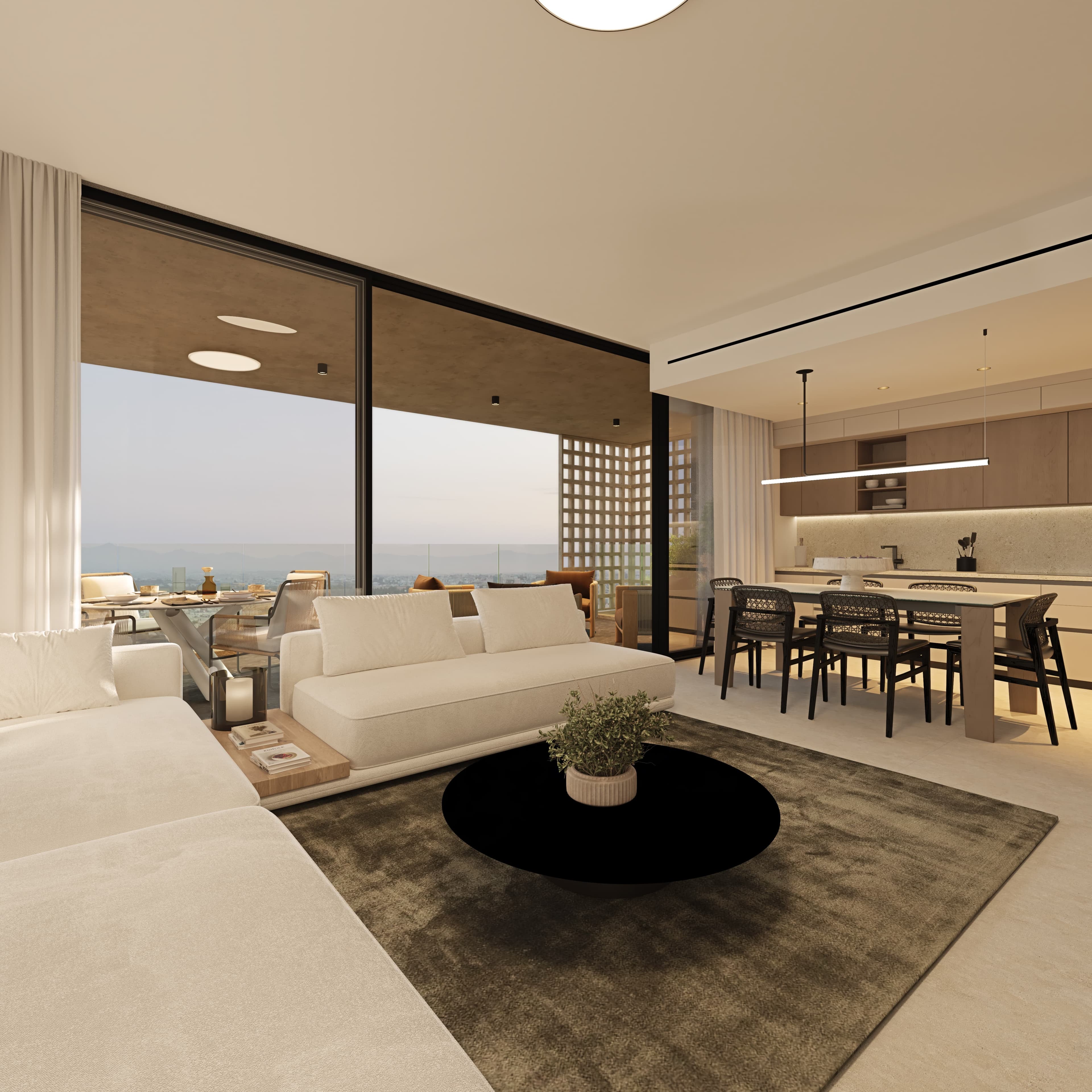 2-bedrooms apartments in Nicosia, Cyprus.