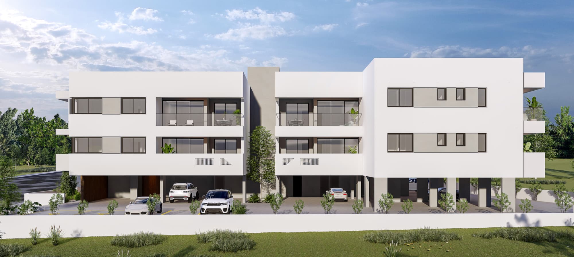 2-bedrooms apartments in Nicosia, Cyprus.
