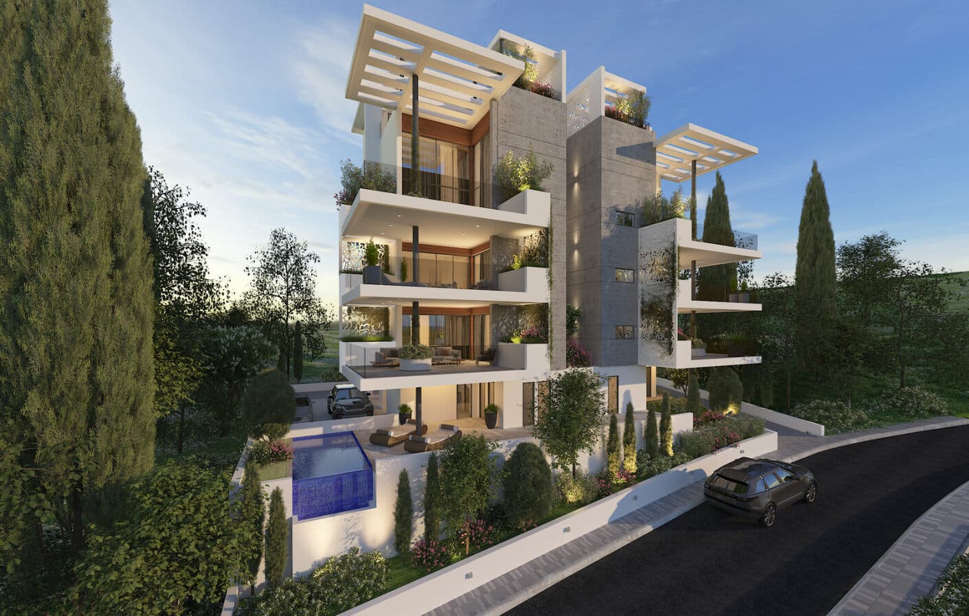 2-bedrooms apartments in Limassol, Cyprus.