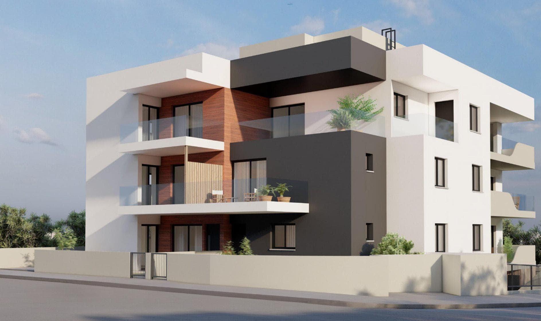 2-bedrooms apartments in Nicosia, Cyprus.