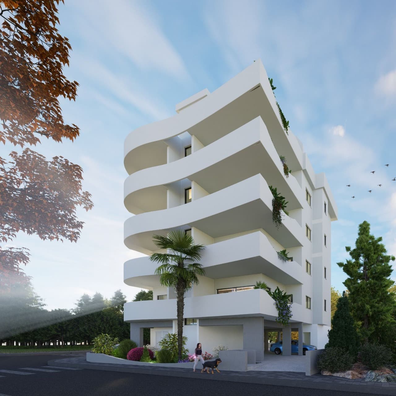 2-bedrooms apartments in Nicosia, Cyprus.