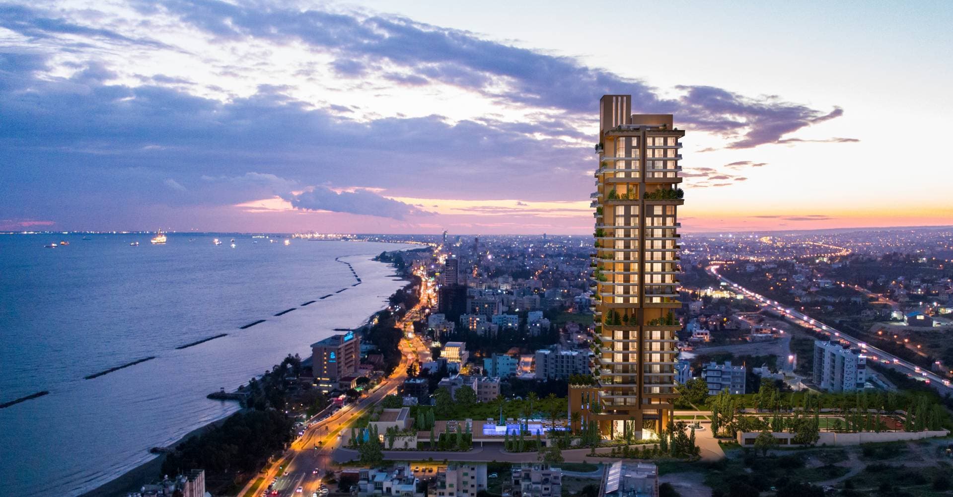 2-bedrooms apartments in Limassol, Cyprus.