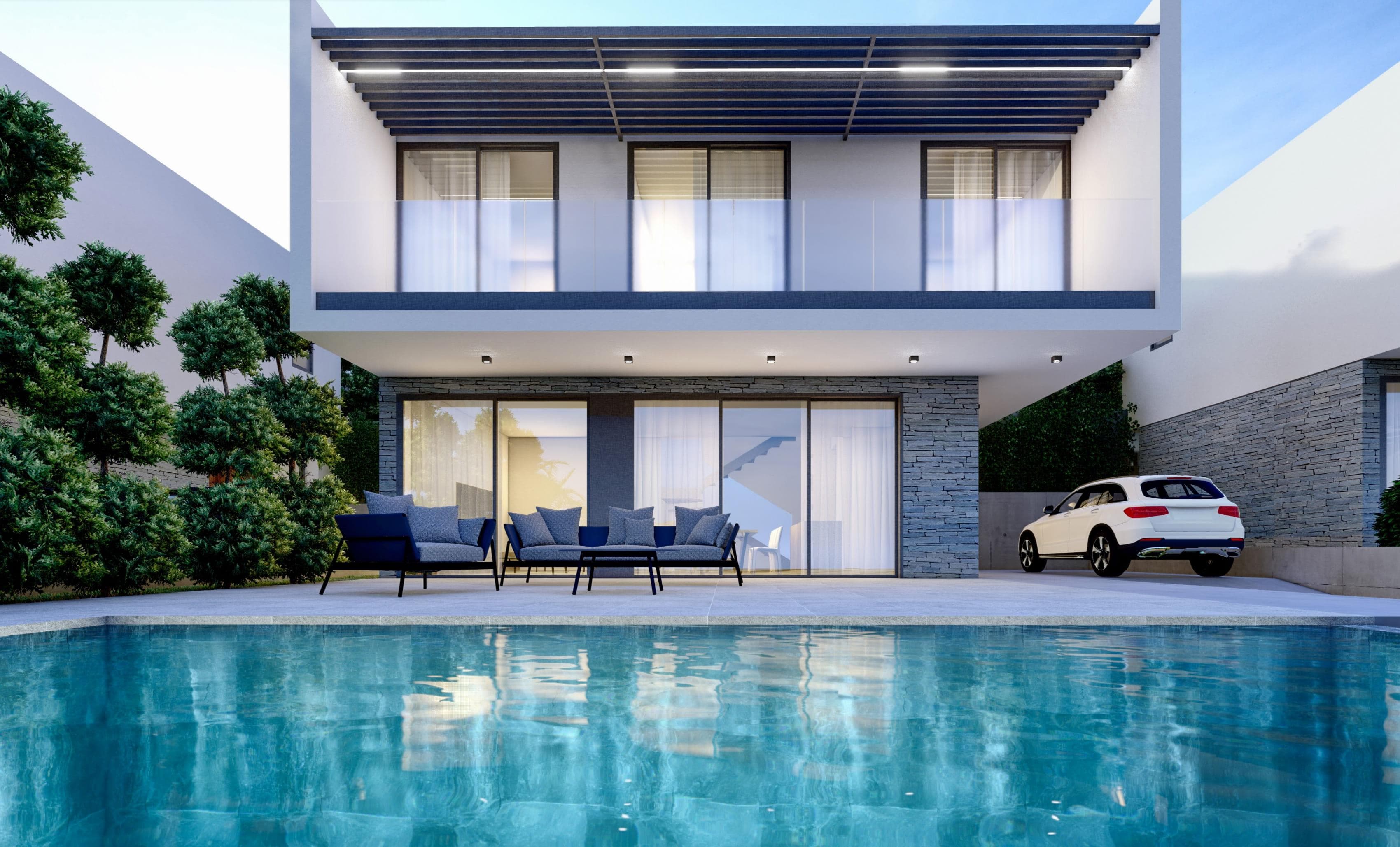3-bedrooms house in Paphos, Cyprus.