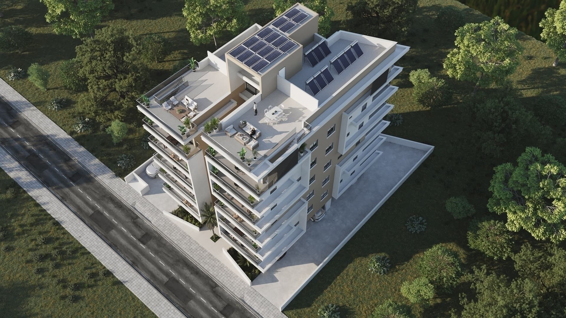 2-bedrooms apartments in Larnaca, Cyprus.