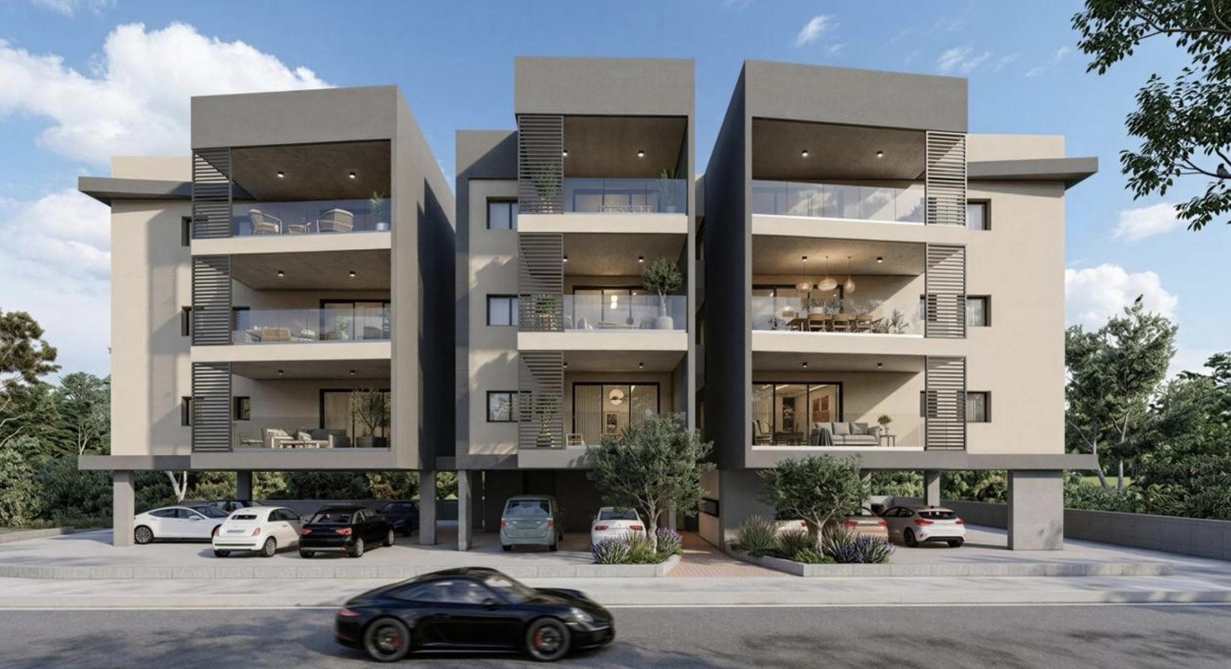 2-bedrooms apartments in Nicosia, Cyprus.