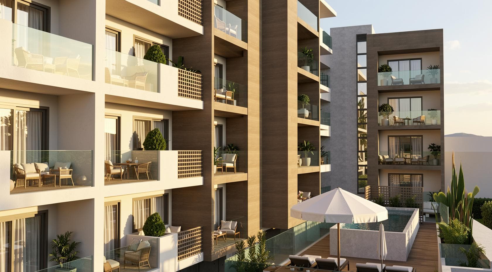 2-bedrooms apartments in Larnaca, Cyprus.