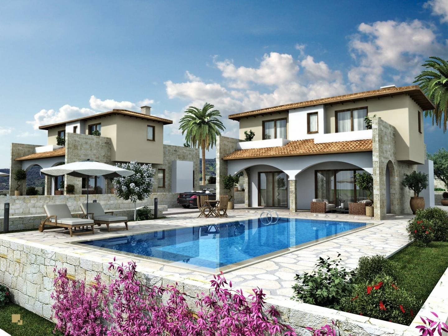 3-bedrooms house in Limassol, Cyprus.
