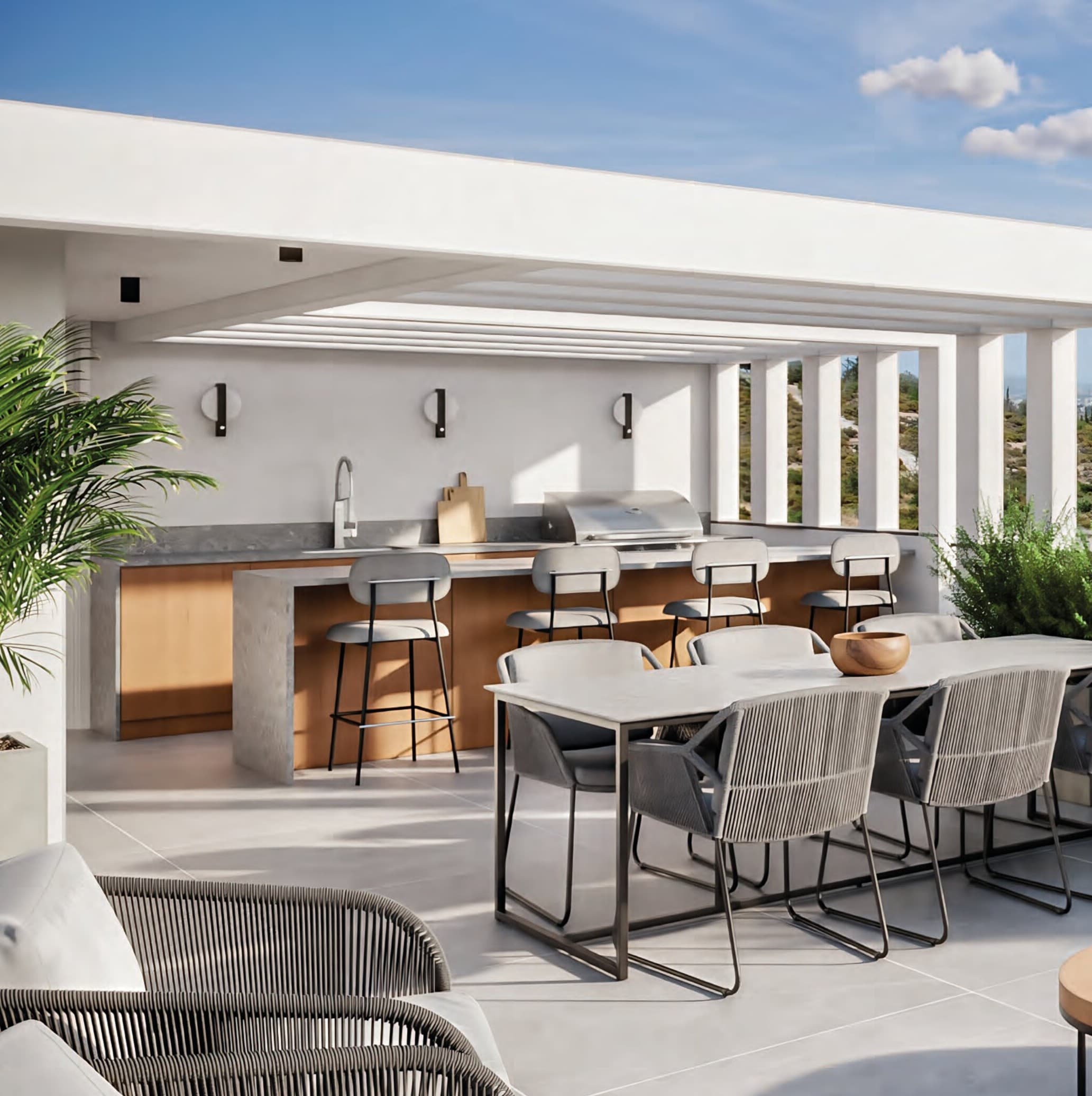2-bedrooms apartments in Limassol, Cyprus.