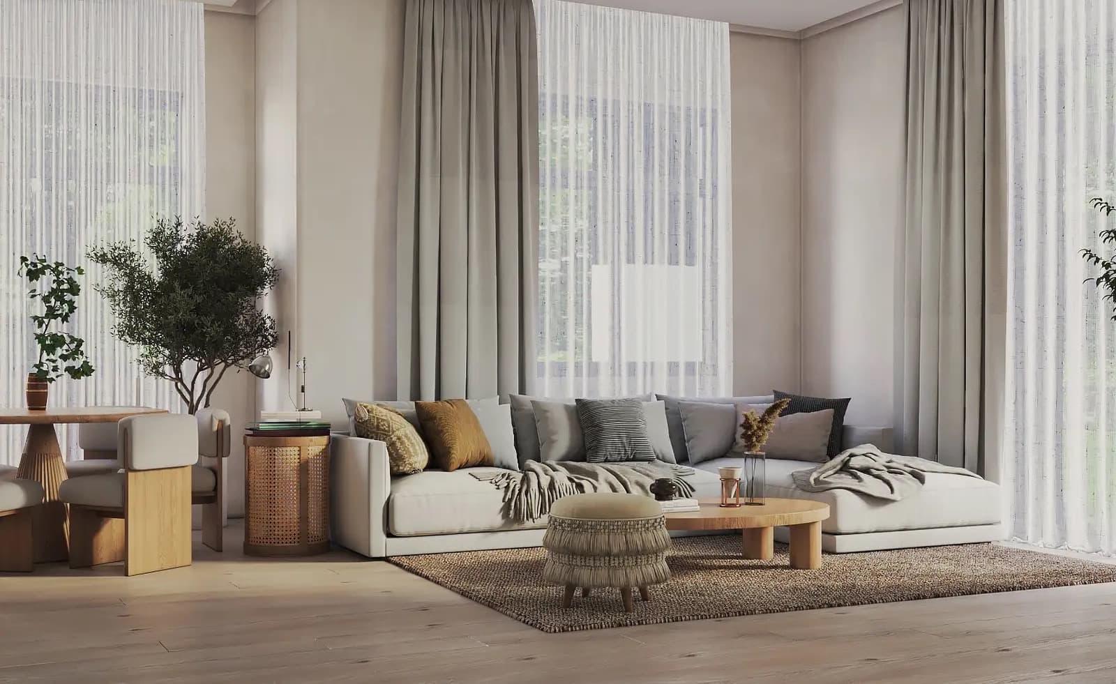 3-bedrooms apartments in Nicosia, Cyprus.