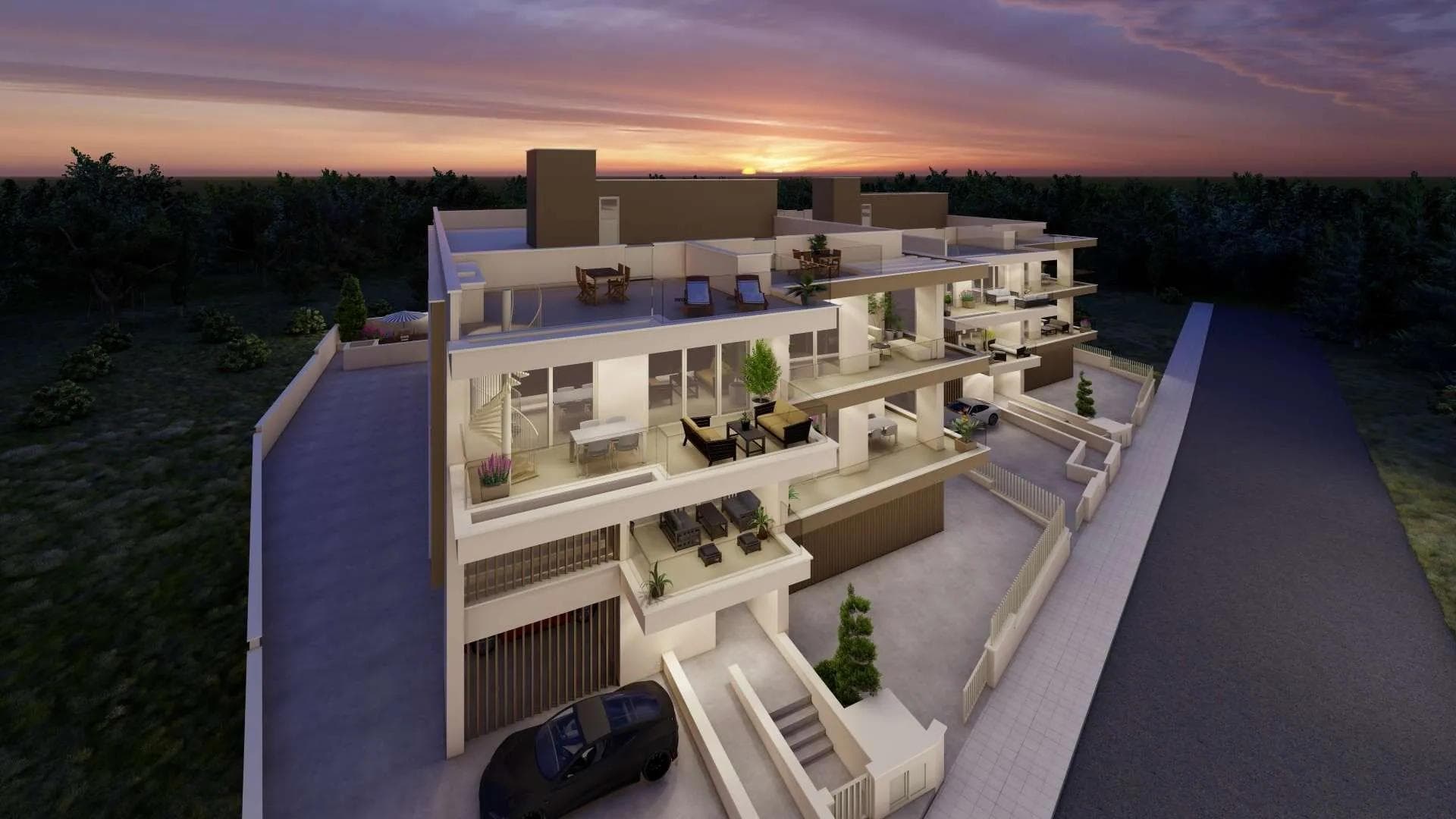 2-bedrooms apartments in Paphos, Cyprus.