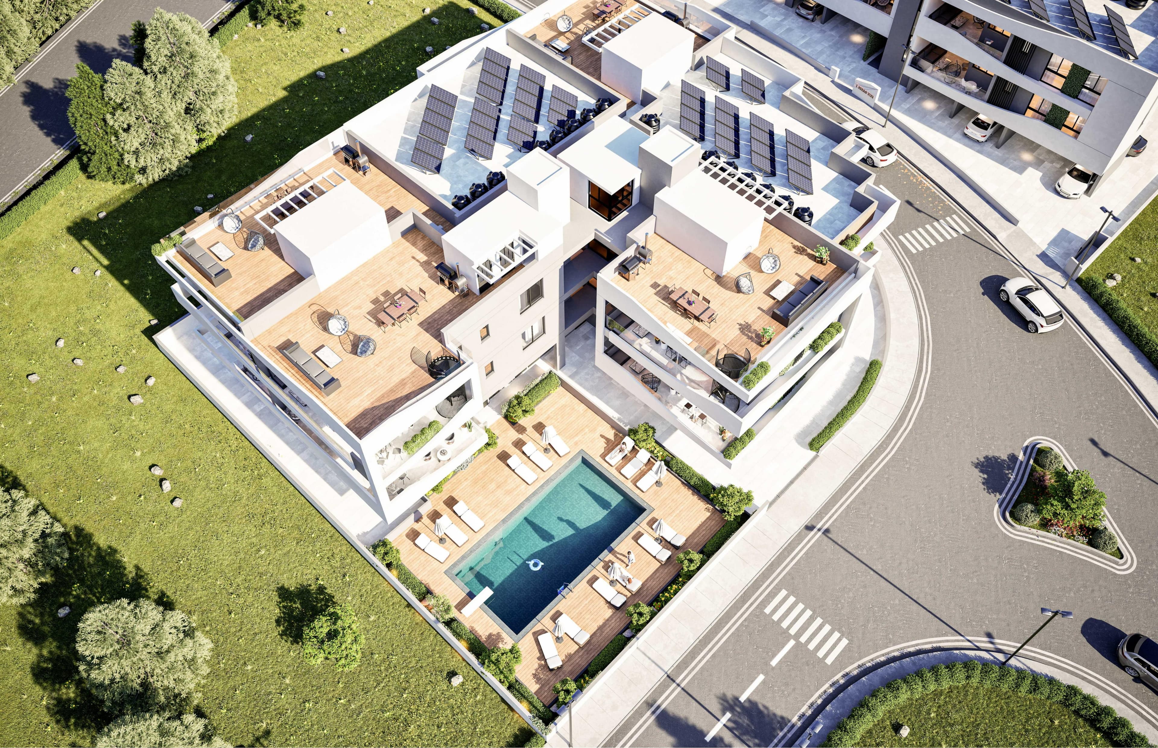1-bedrooms apartments in Larnaca, Cyprus.