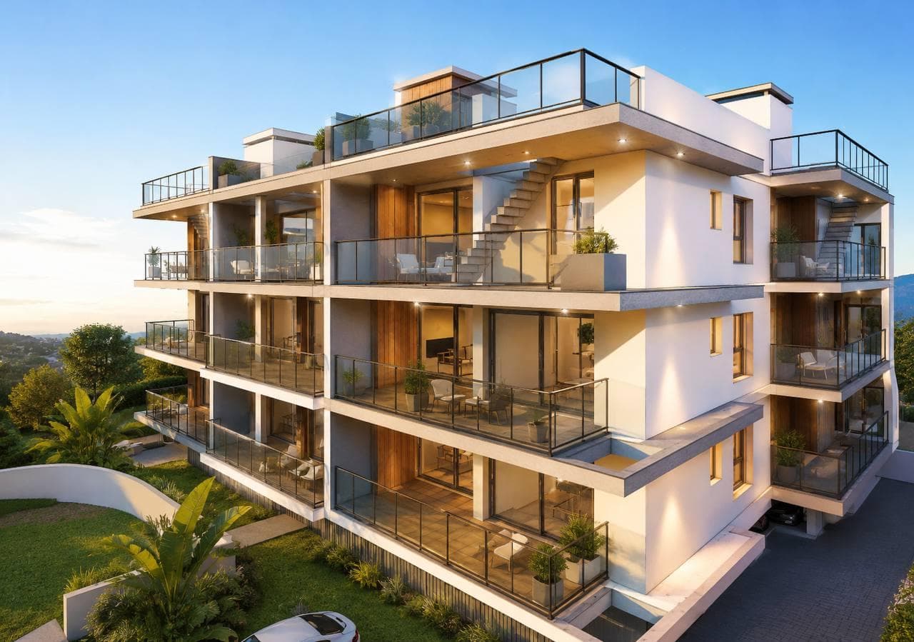 3-bedrooms apartments in Limassol, Cyprus.