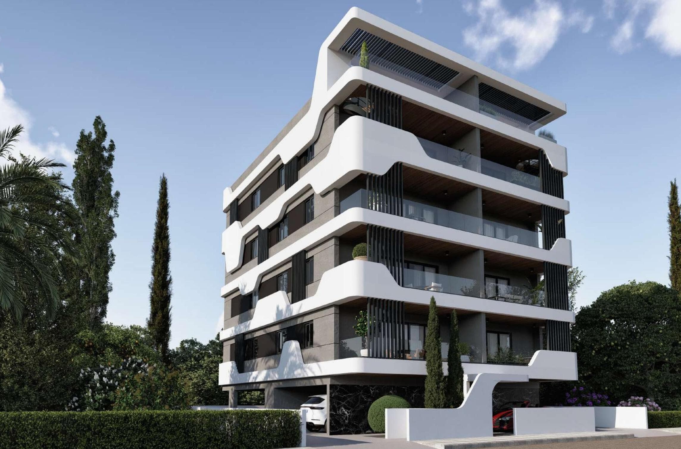 2-bedrooms apartments in Nicosia, Cyprus.