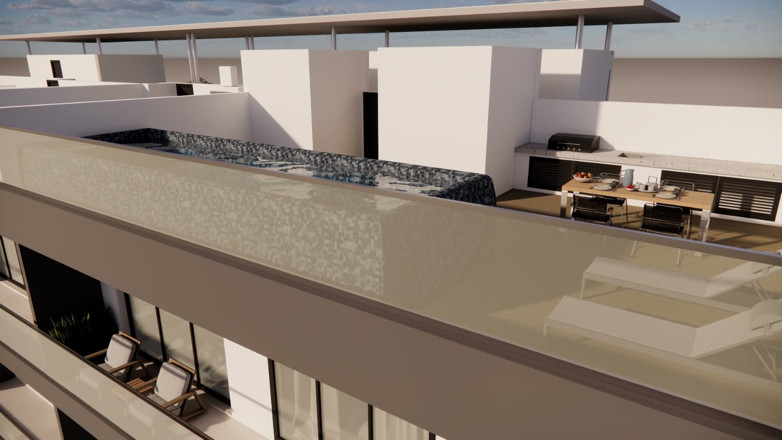 2-bedrooms apartments in Limassol, Cyprus.
