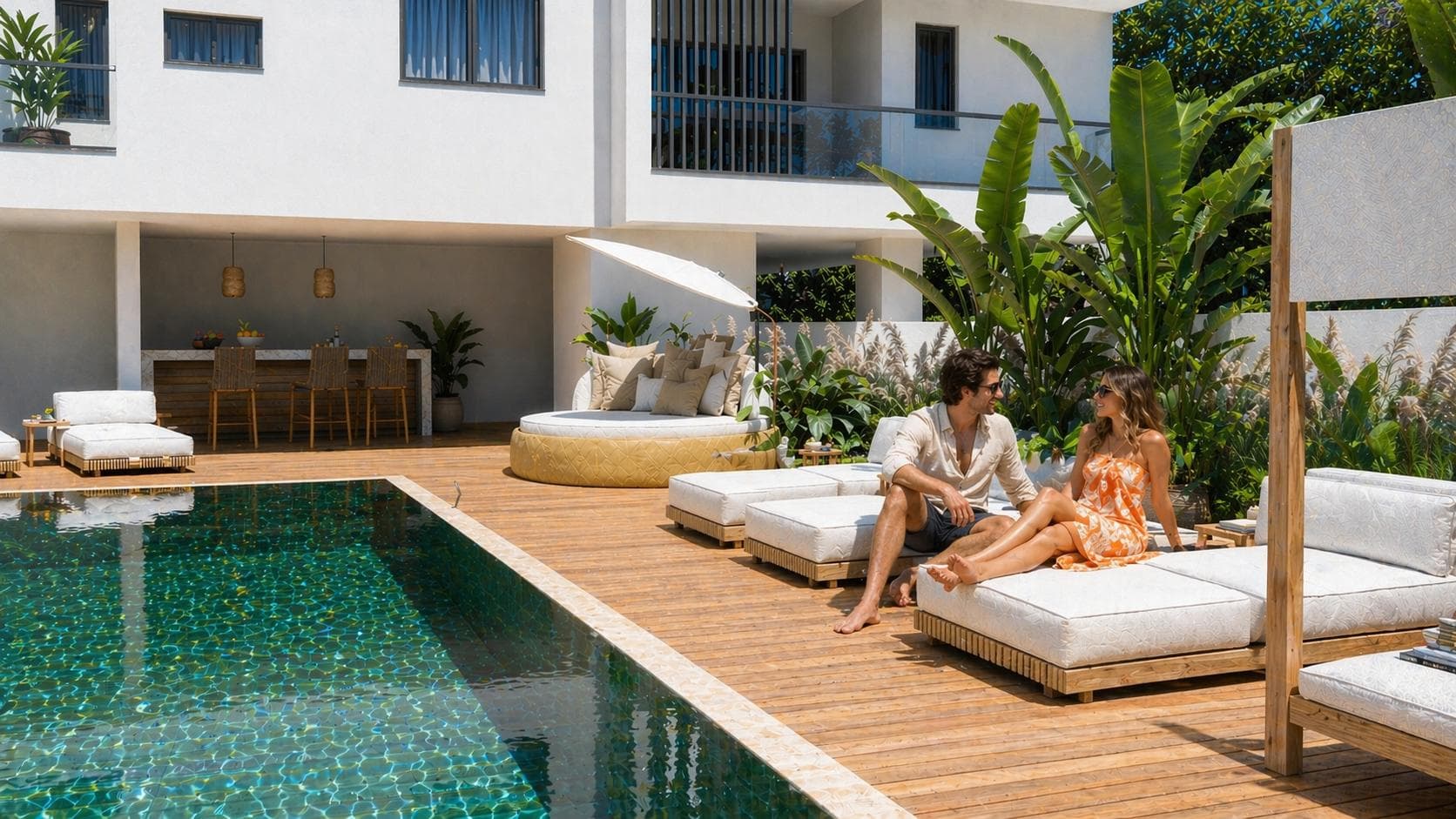 1-bedrooms apartments in Larnaca, Cyprus.