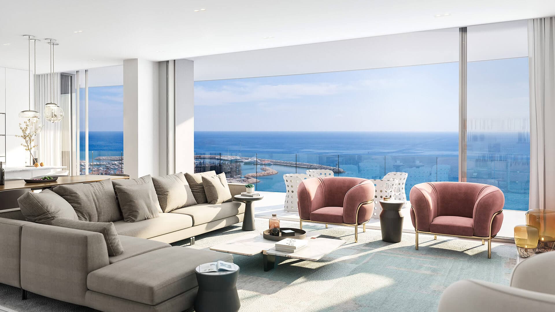 3-bedrooms apartments in Limassol, Cyprus.