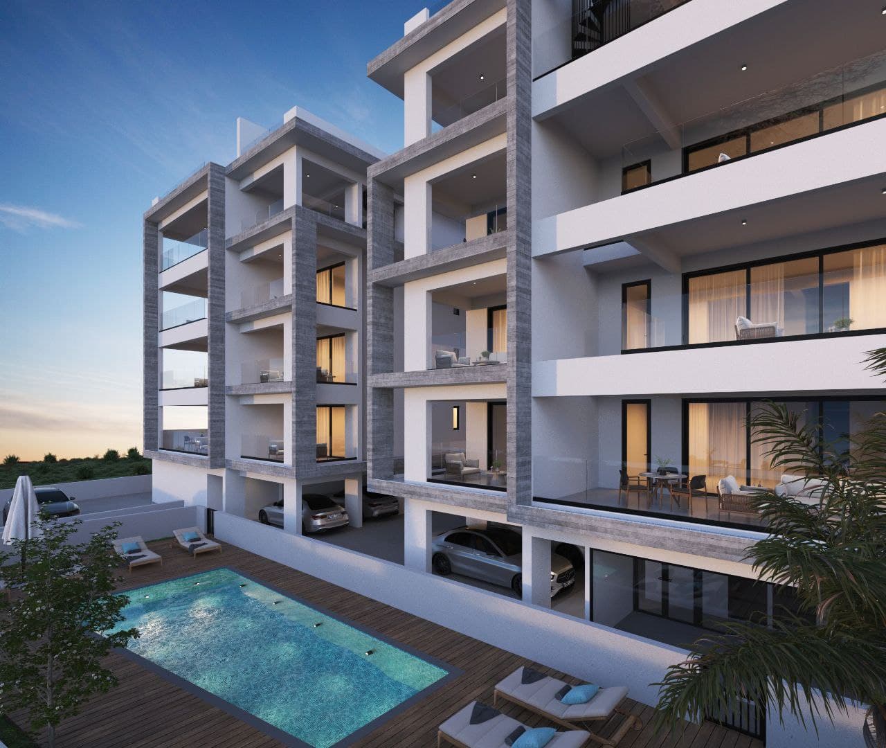 2-bedrooms apartments in Larnaca, Cyprus.