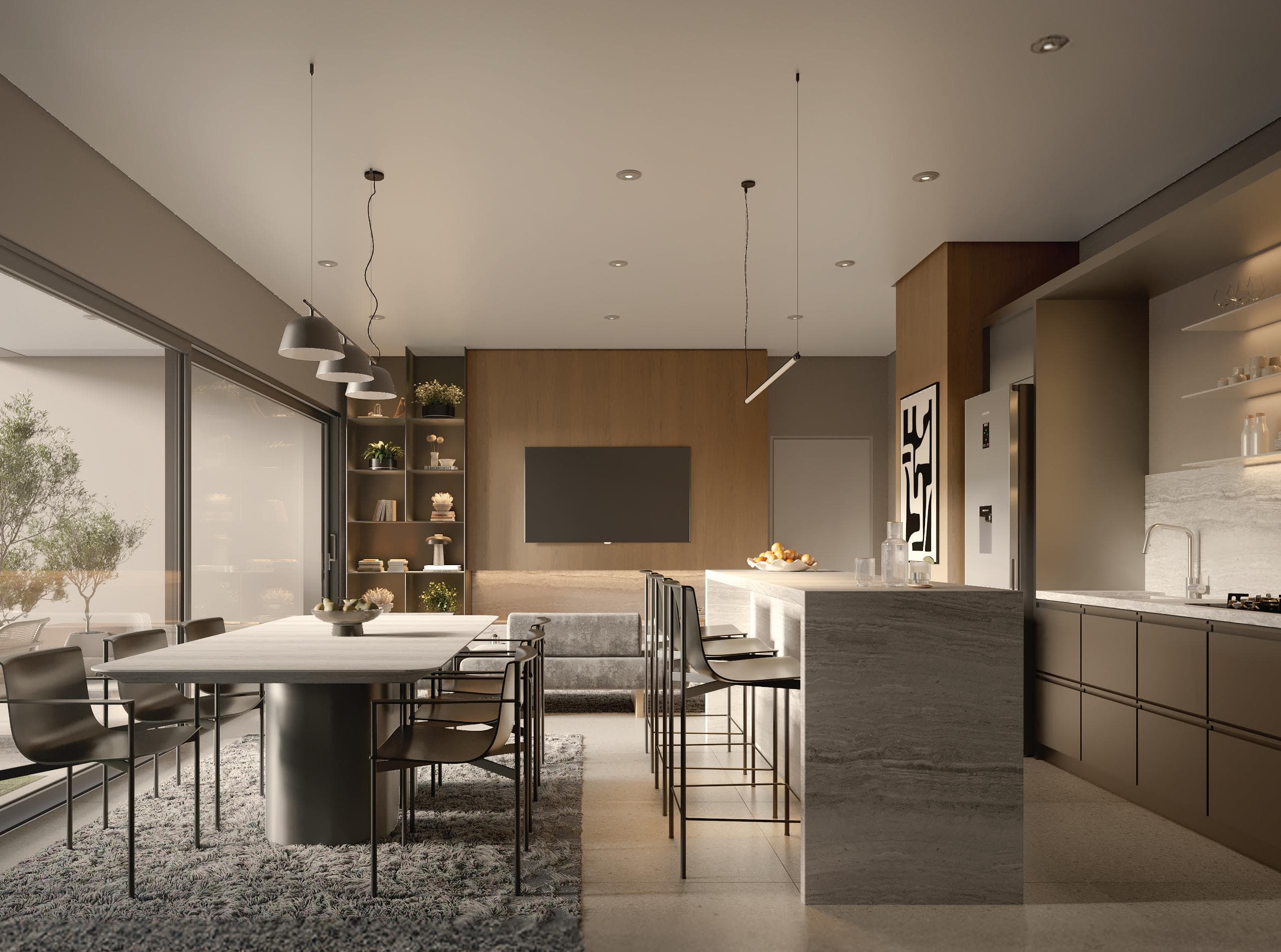 3-bedrooms apartments in Nicosia, Cyprus.