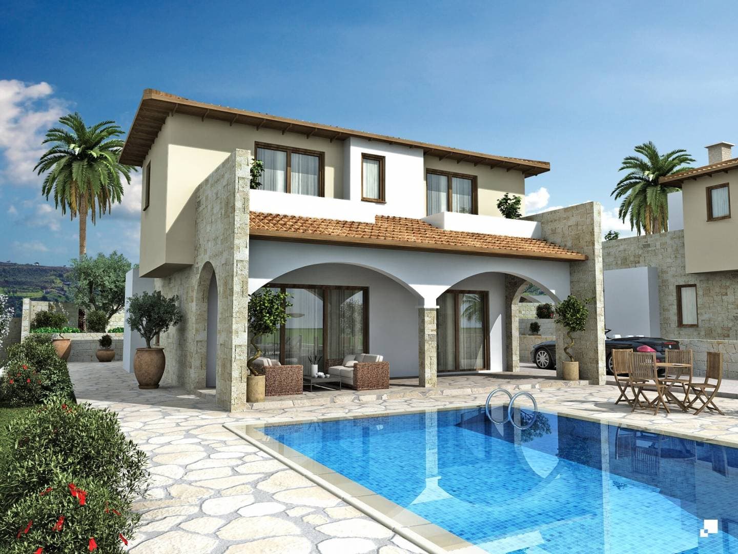 3-bedrooms house in Limassol, Cyprus.