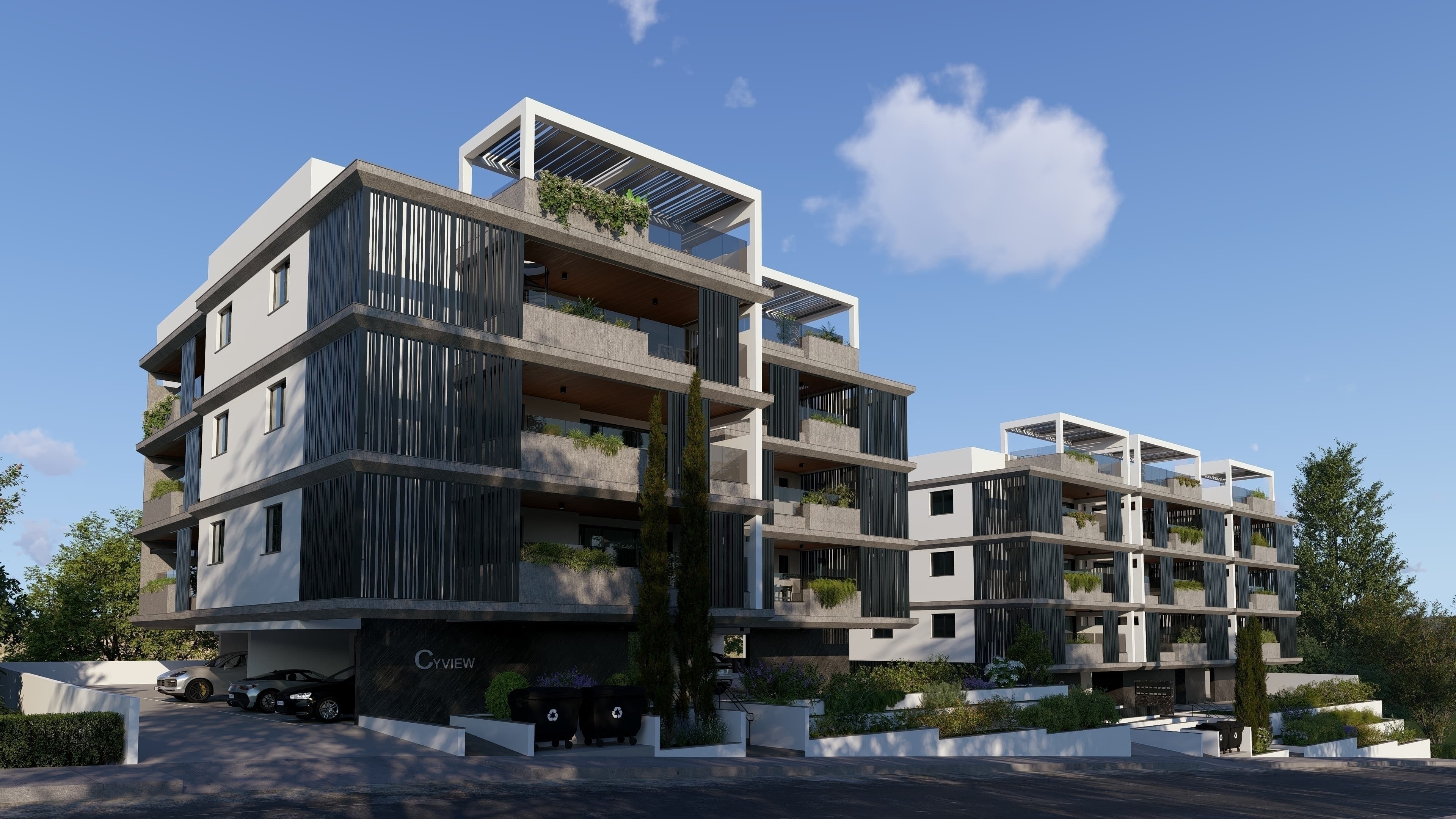 3-bedrooms apartments in Nicosia, Cyprus.