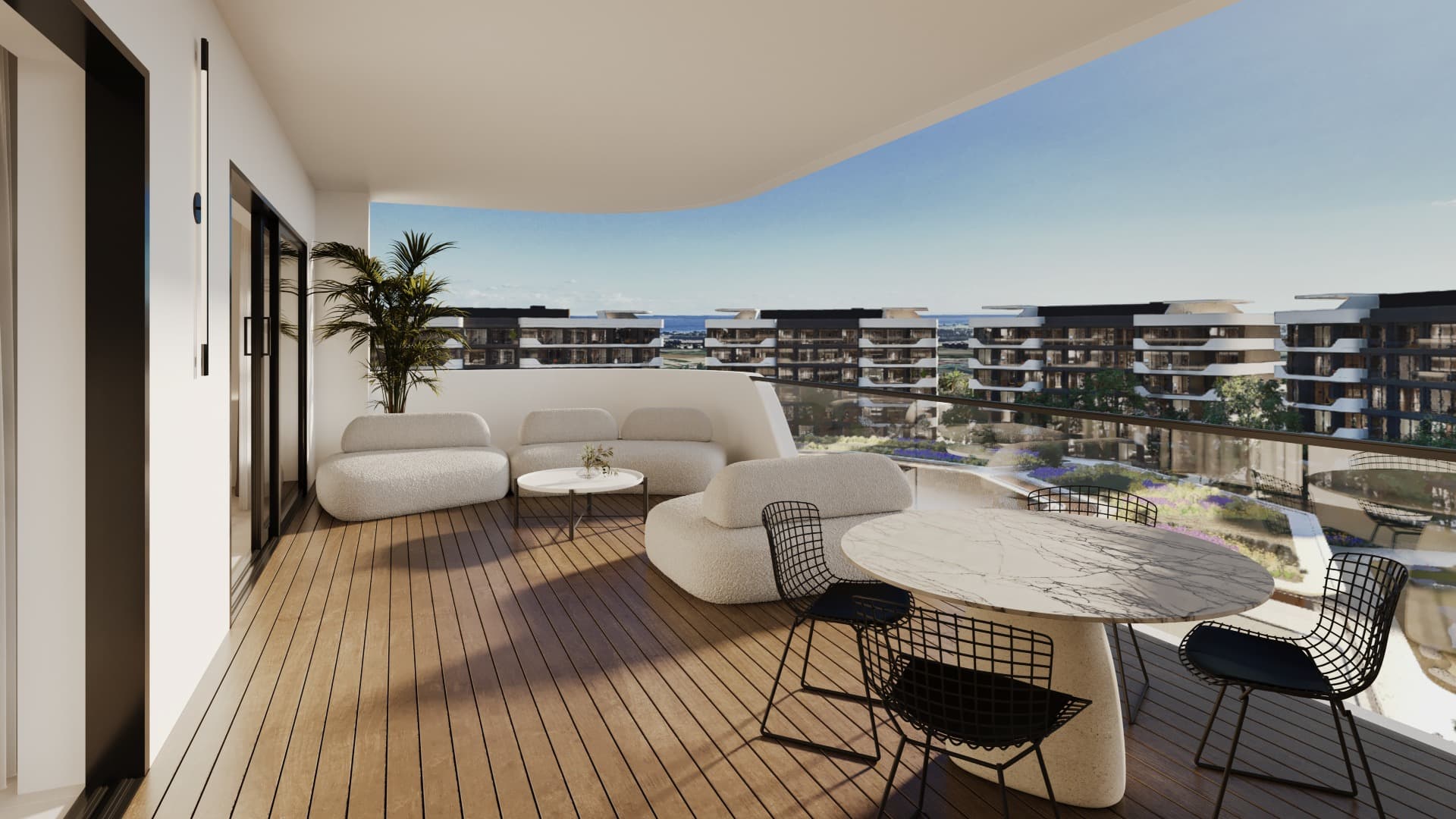 1-bedrooms apartments in Larnaca, Cyprus.